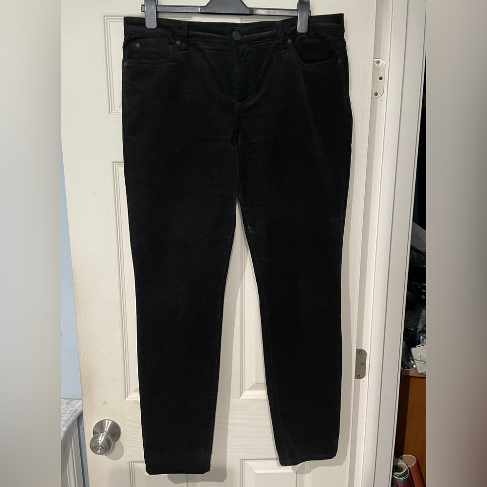 Kut from the Kloth Black (Diana) Skinny Corduroy Jeans
